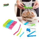 3 Different Size Plastic Food Snack Bag Pouch Clip Sealer Large, Medium, Small Size