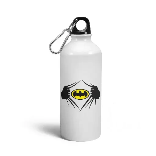 Batman Reveal Designer Sipper Bottles | Printed Aluminium Sipper Bottle For Kids, Sports, Gym Activities