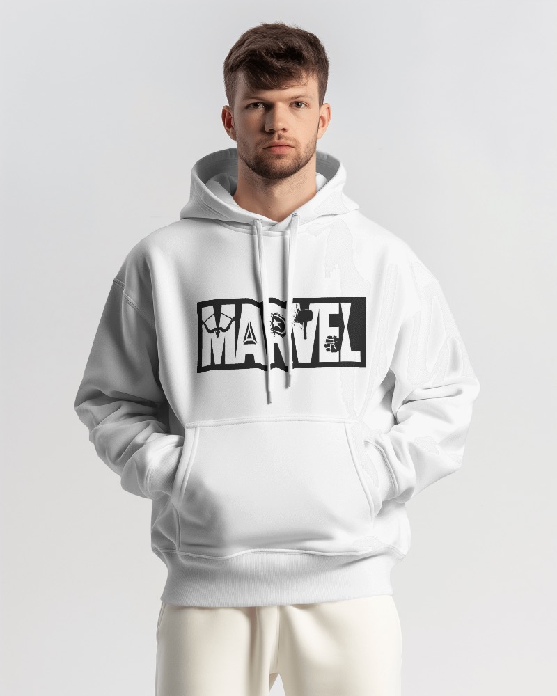 Iconic Marvel Theme Printed Hoodie For Men aafordables